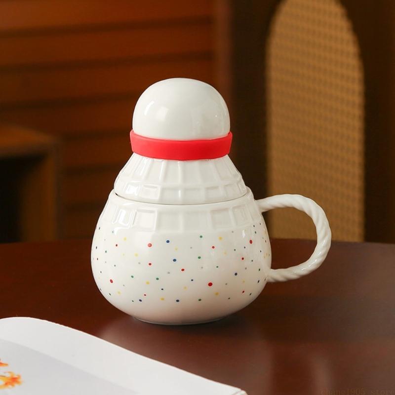 Badminton Cup - Cốc gốm theo chủ đề cầu