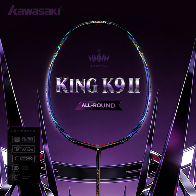 Badminton Yonex Nanoflare - Kawasaki KING K9 4U Badminton Racket