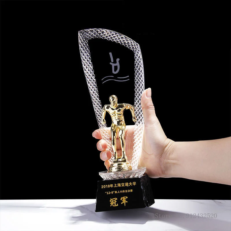 Customized Crystal Trophy Trop - đánh giá và giá Badminton Cup