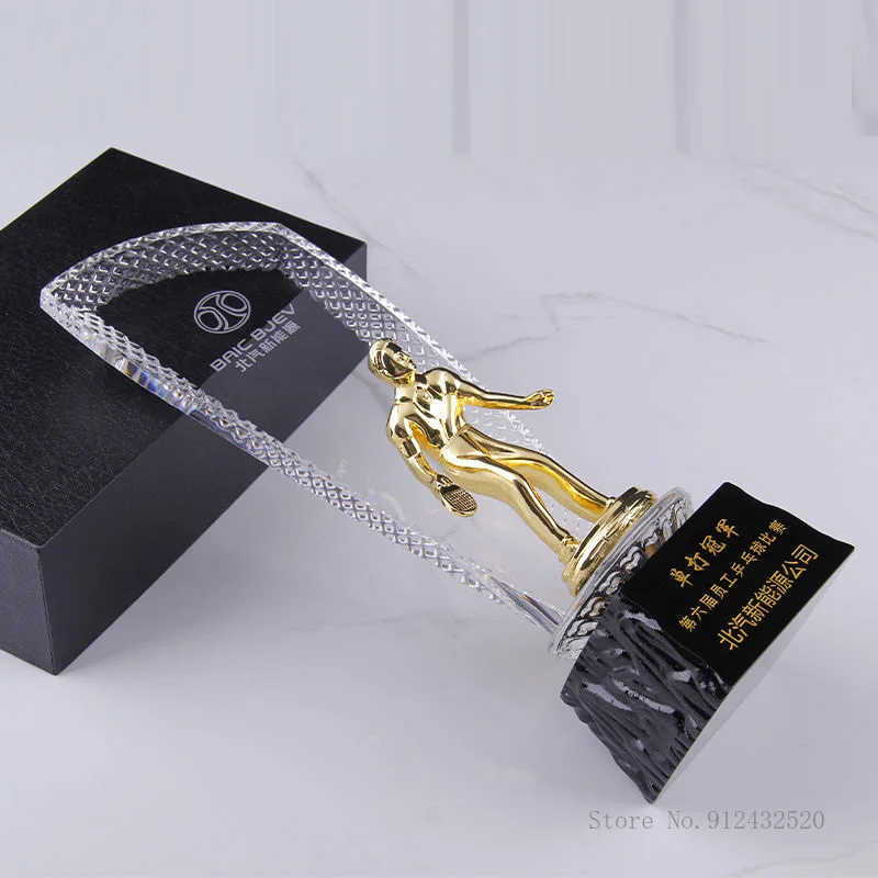 Customized Crystal Trophy Trop - đánh giá và giá Badminton Cup